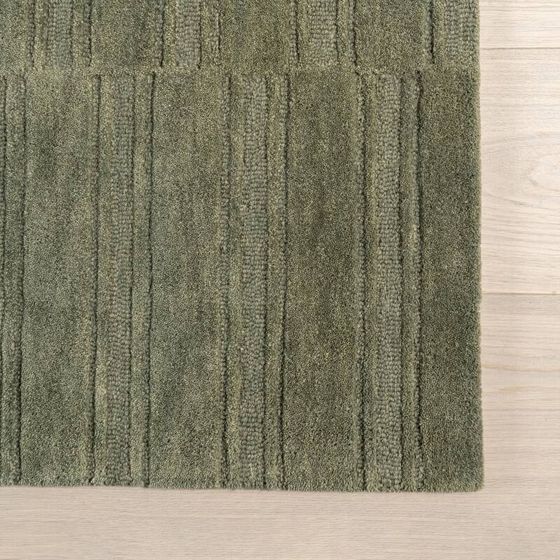 Starke Checked Wool Area Rug