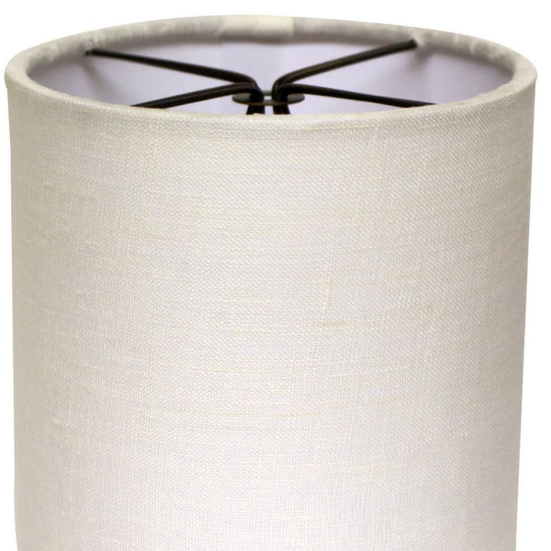 Drum Chandelier Lampshade with Double Flame Clip, Snow (Set of 6)