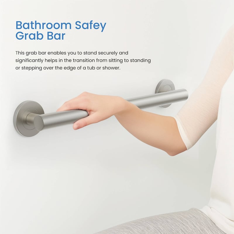 18-Inch Stainless Steel Bathroom Safety Grab Bar