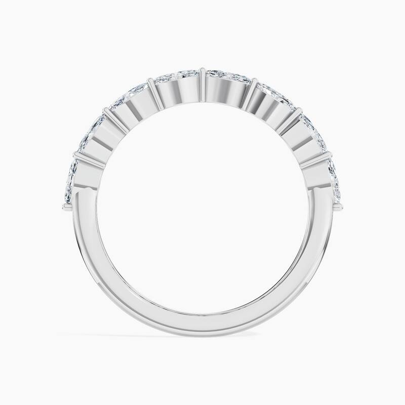 Auriya 14k Gold Marquise East-West Lab Grown Diamond Half Eternity Band 0.80 - 3.00 ct. tw. (F-G, VS)