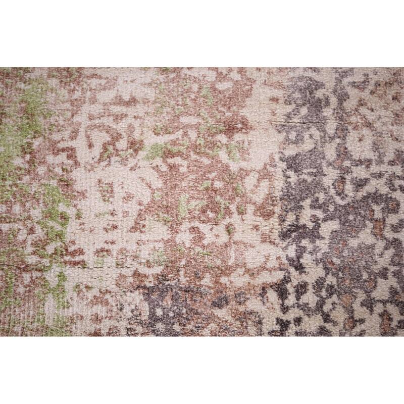 Modern Abstract Foyer Rug Handmade Wool Carpet - 2'9"x 5'0"