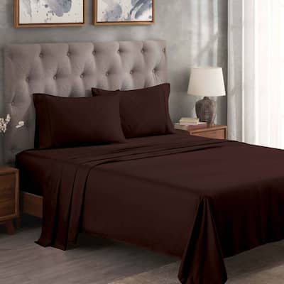 Superior Egyptian Cotton 300 Thread Count Solid Bed Sheet Set