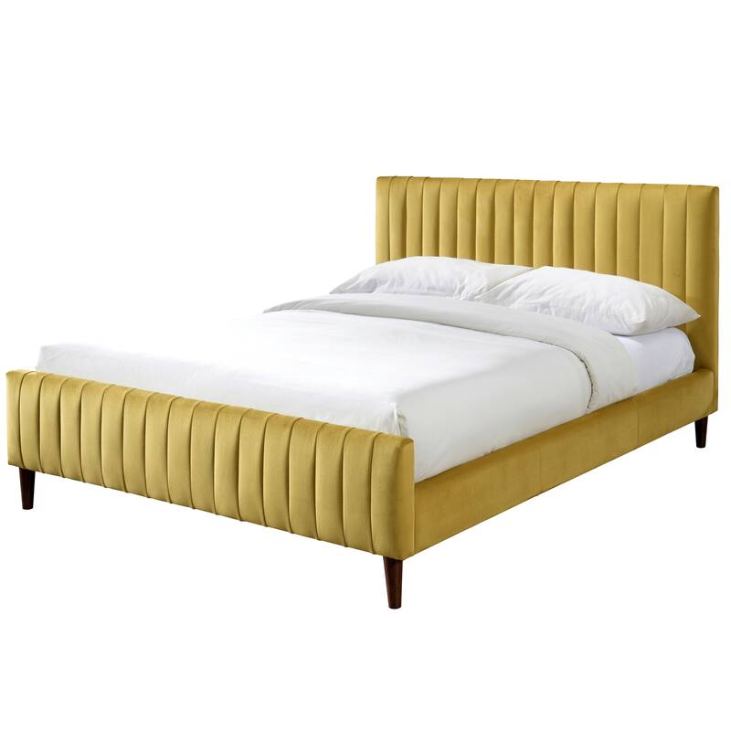 Omax Decor Spencer Upholstered Queen Platform Bed