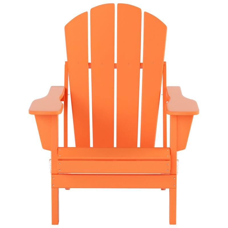 POLYTRENDS Laguna Outdoor Eco-Friendly Poly Folding Adirondack Chair (Set of 2)