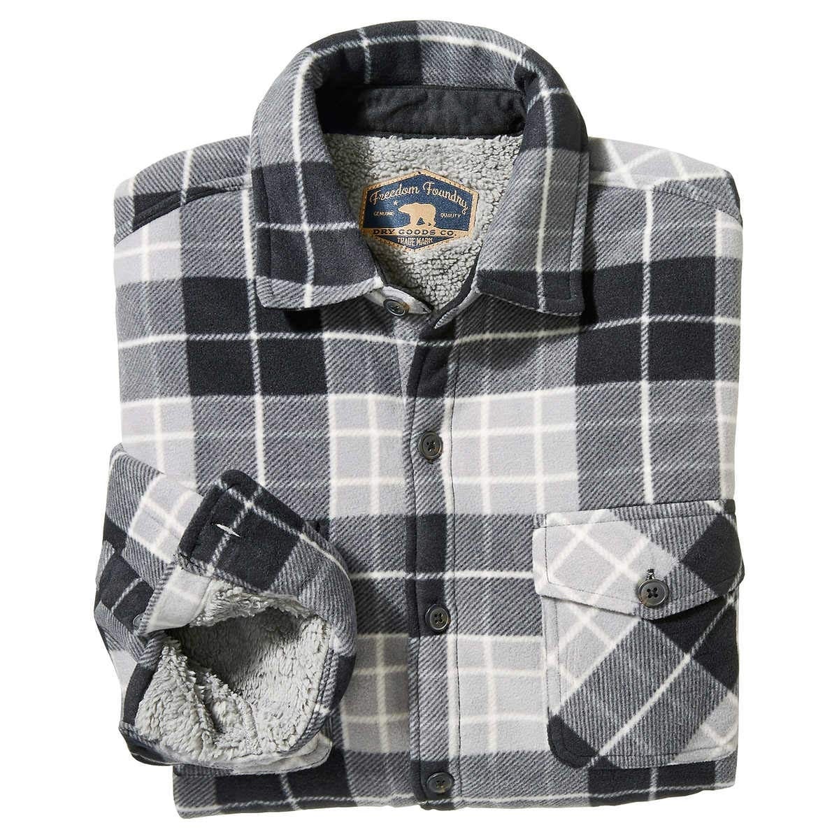 Super Plush Sherpa Lined Jacket Shirt 
