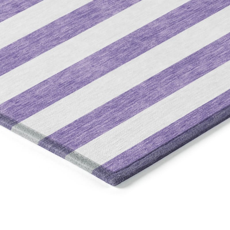 Alnari Stripe Weather Resistant Classic Meets Modern Outdoor Rug