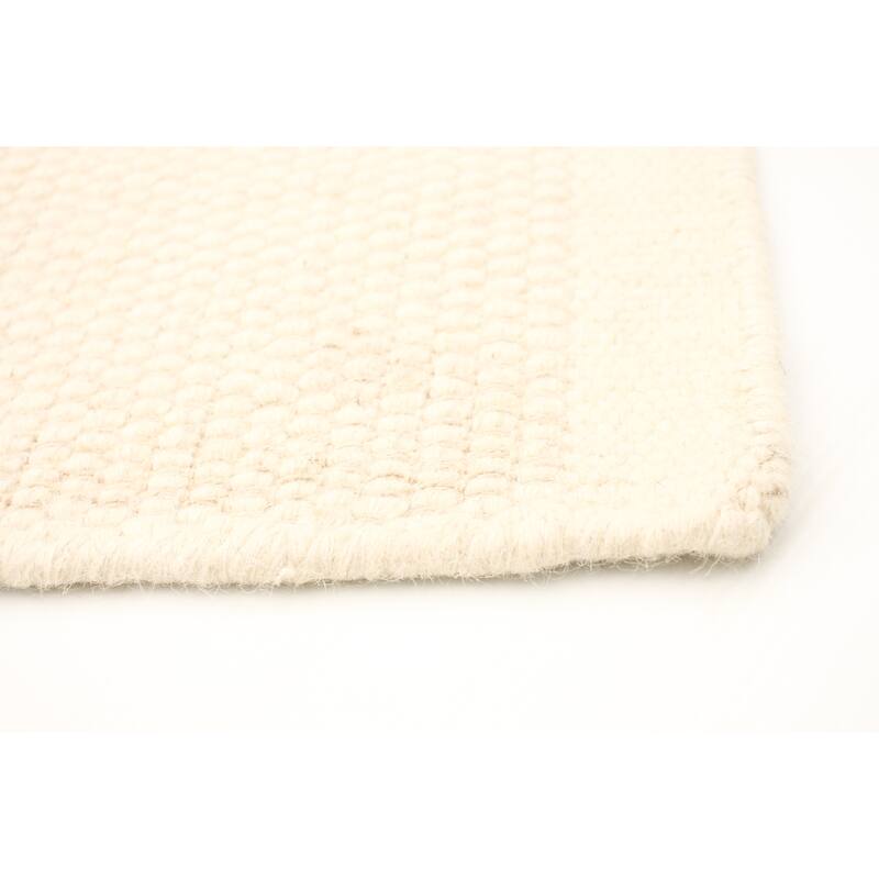 ECARPETGALLERY Hand Loomed Bungalow Wool Dhurrie