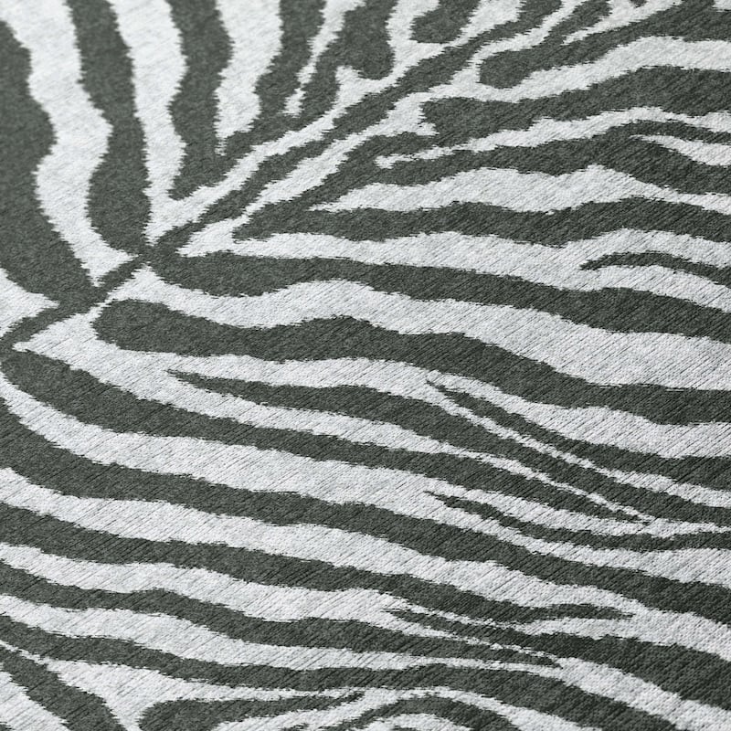 Addison Indoor/ Outdoor Safari Zebra Animal Print Washable Area Rug
