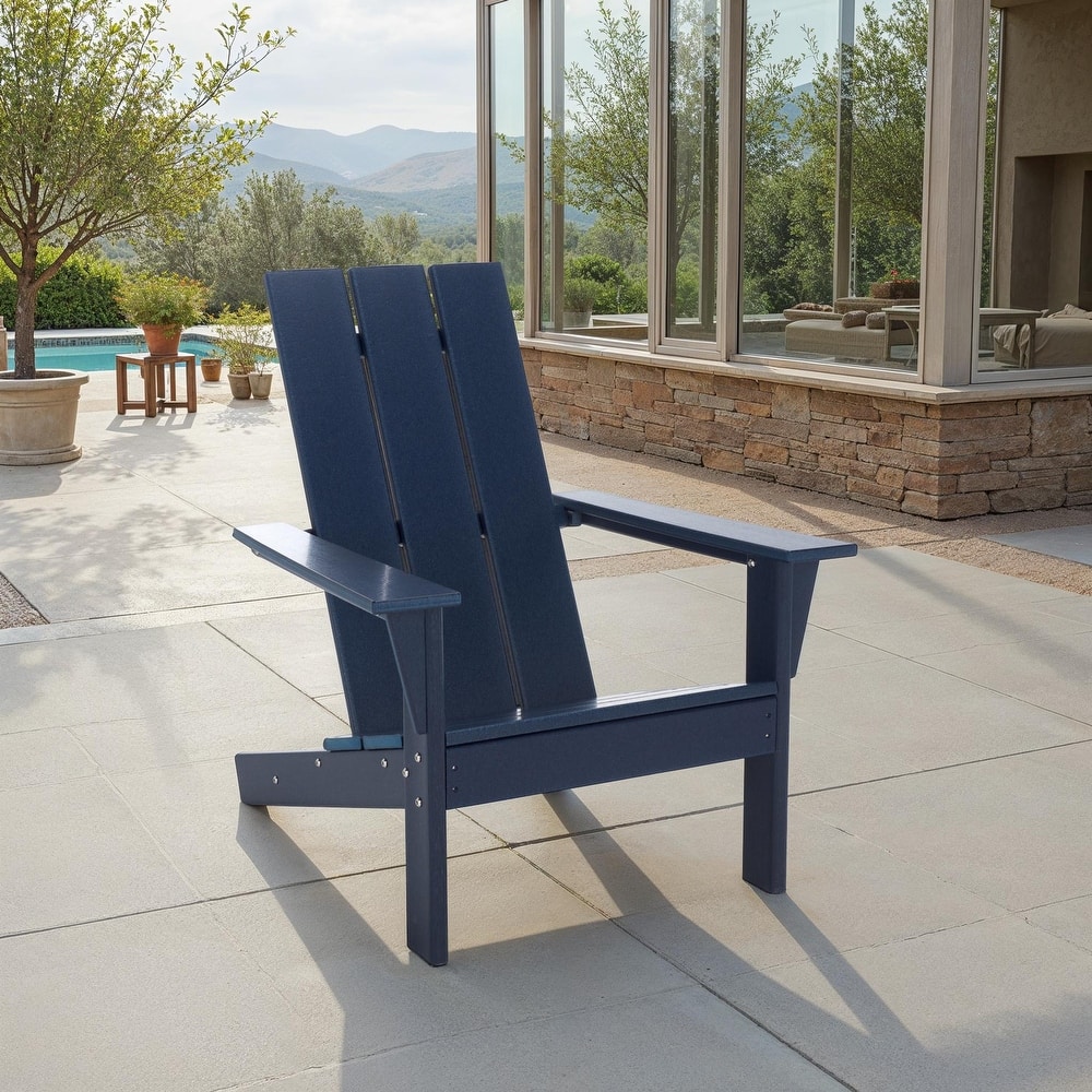 SAFAVIEH Outdoor Living All Weather Adirondack Chair - 29"W x 32"D x 33"H