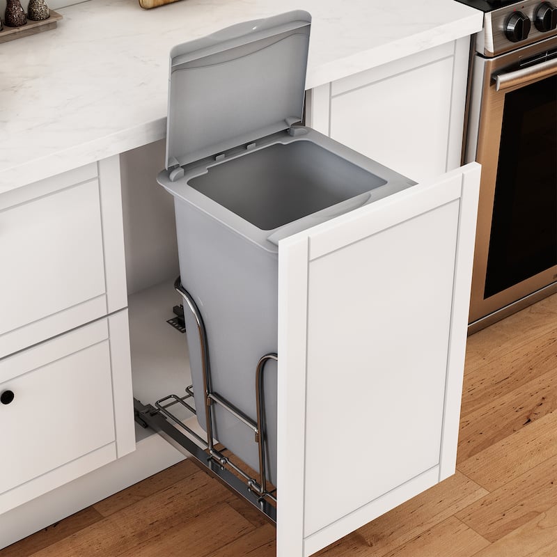 Moasis 43 QT Cabinet Pull-out Trash Bin with Lid - 43QT