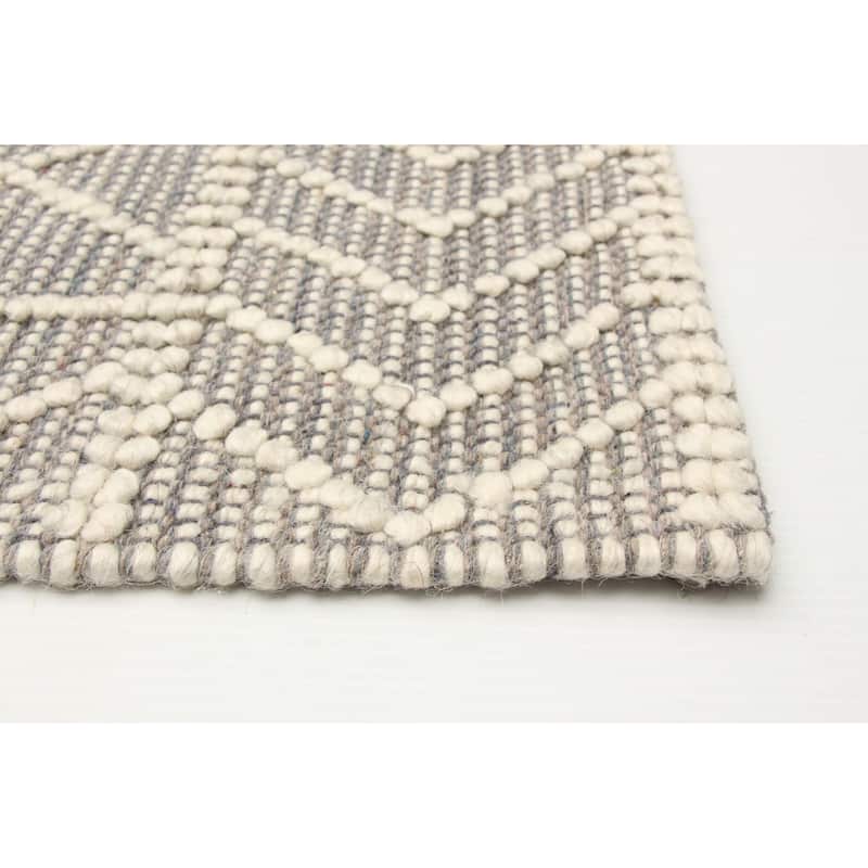 ECARPETGALLERY Braid weave Sienna Taupe Wool Rug - 4'11 x 7'10