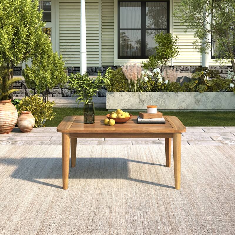 Christopher Knight Home - Marlowe Acacia Wood Outdoor Coffee Table. - Teak.