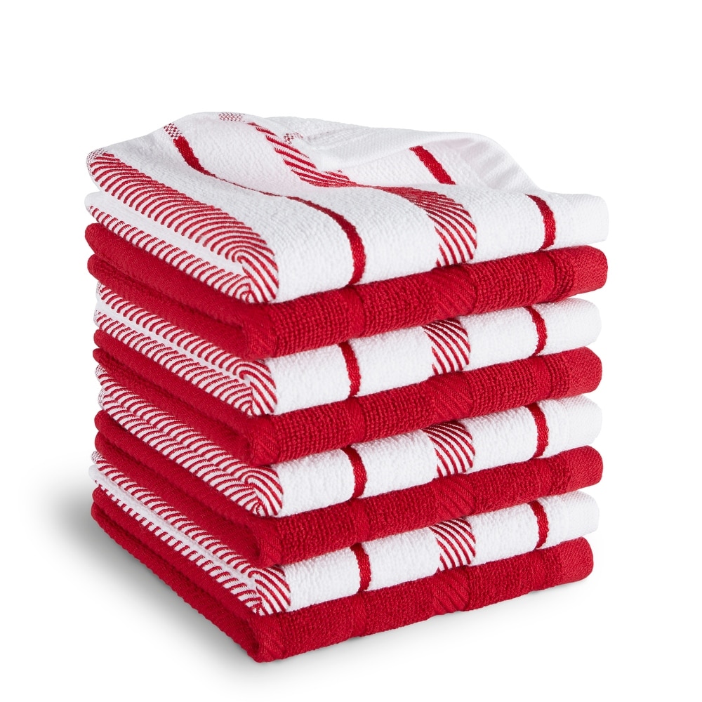 Nautica Home 100% Cotton Red 18 in. x 28 in. Kitchen Towels (3 Piece Set) -  Bed Bath & Beyond - 33746682