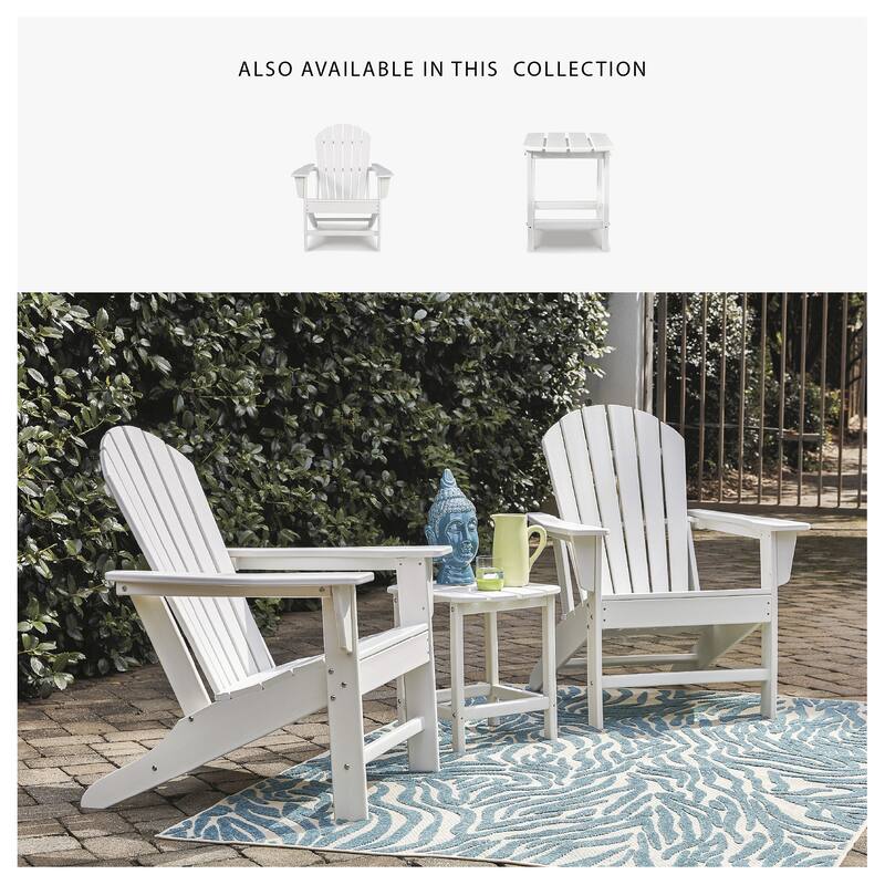 Signature Design by Ashley Sundown Treasure Outdoor Poly All Weather Rectangular End Table