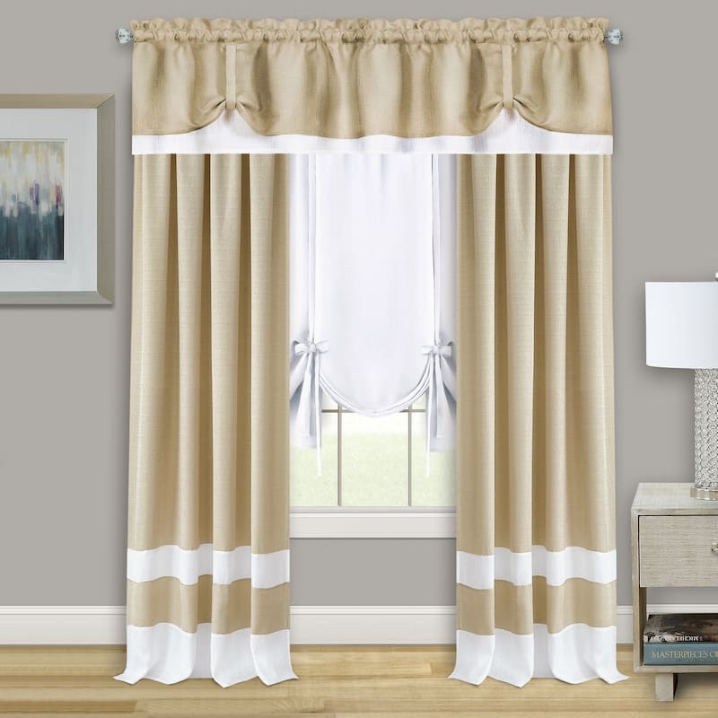 Darcy Window Curtain Tie Up Shade - 58x63