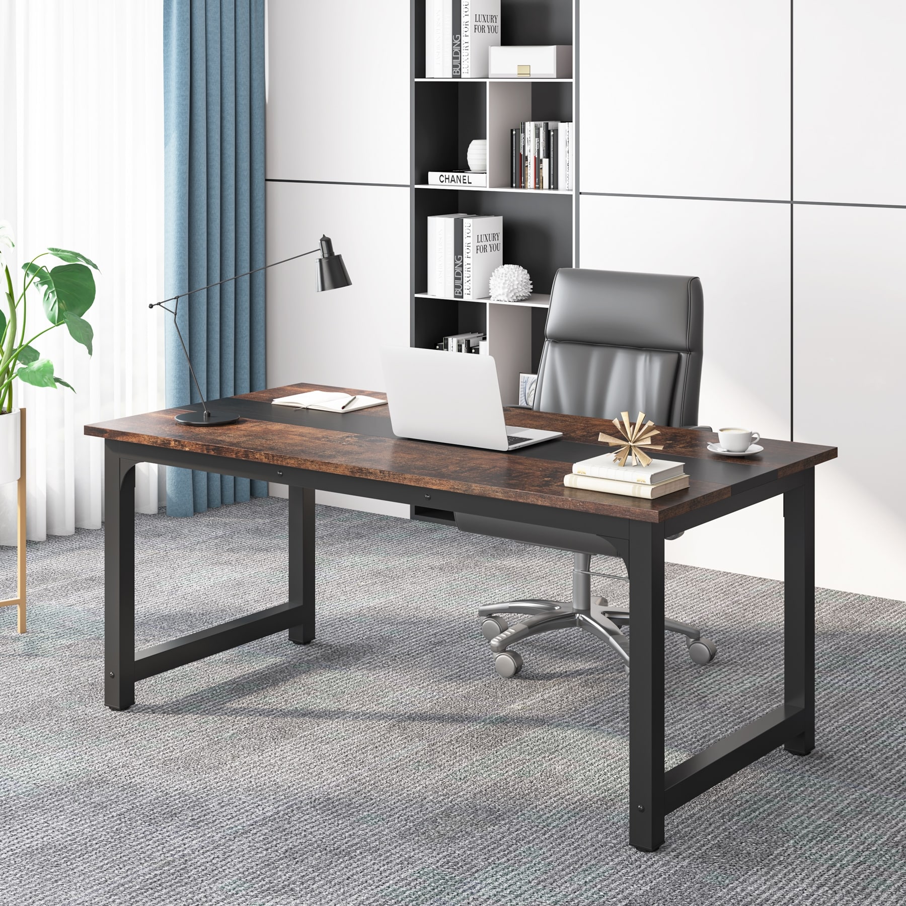 63" Modern Computer Desk for Home Office