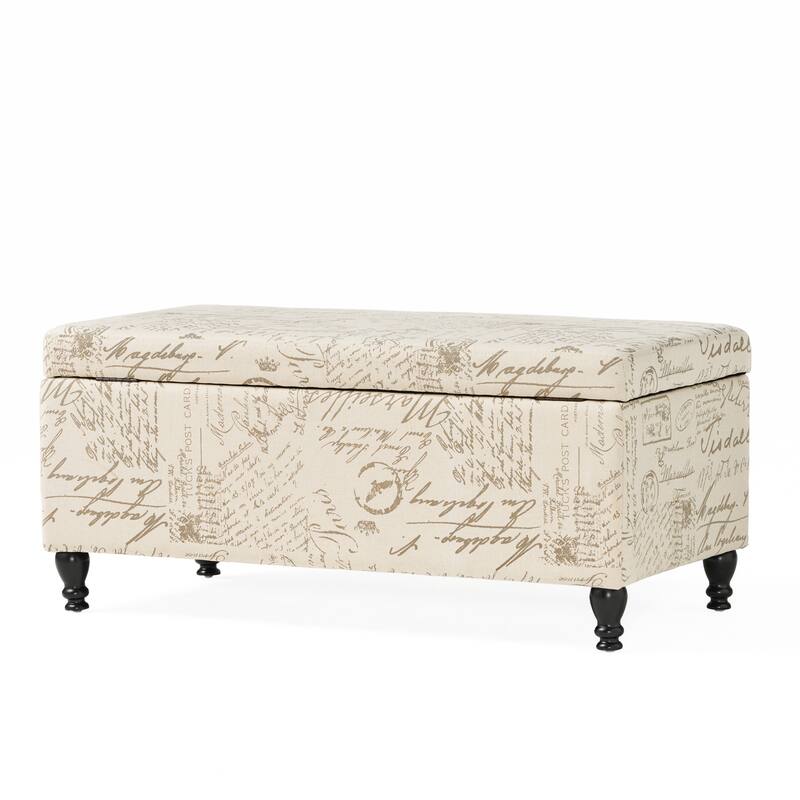 Luke Fabric Storage Ottoman Bench by Christopher Knight Home