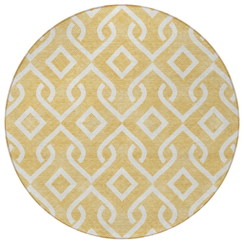 HomeRoots Geometric Transitional Rectangle Outdoor Rug