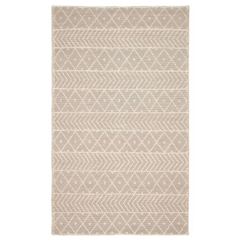 ECARPETGALLERY Braid weave Sienna Taupe Wool Rug - 5'0 x 8'0 - Taupe - 5'0 x 8'0
