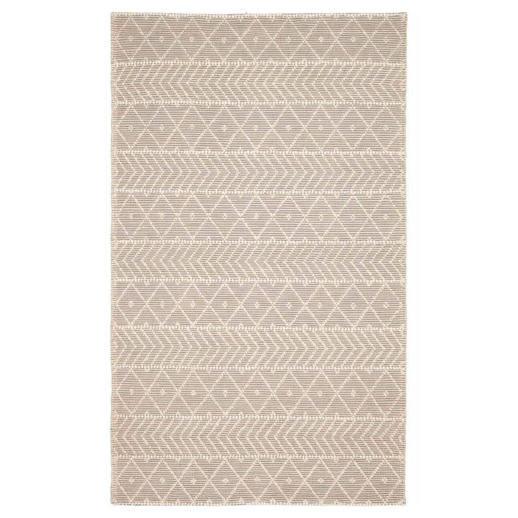 ECARPETGALLERY Braid weave Sienna Taupe Wool Rug - 5'0 x 8'0