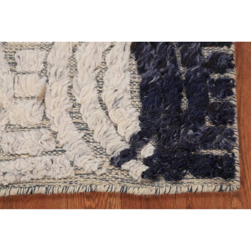 Contemporary Moroccan Oriental Foyer Rug Hand-Knotted Wool Carpet - 2'0"x 3'0"