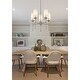 preview thumbnail 2 of 3, Emily 5 Light Chandelier - Brushed Nickel