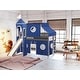 preview thumbnail 18 of 117, JACKPOT Prince & Princess Low Loft Twin Bed, Ladder Slide Tent & Tower