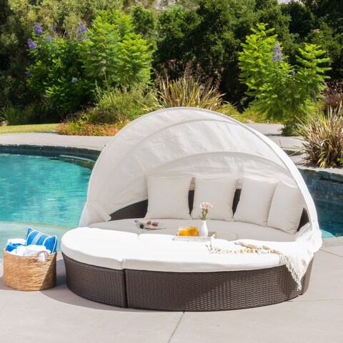 La Mesa Modular Daybed with Ice Bucket by Christopher Knight Home