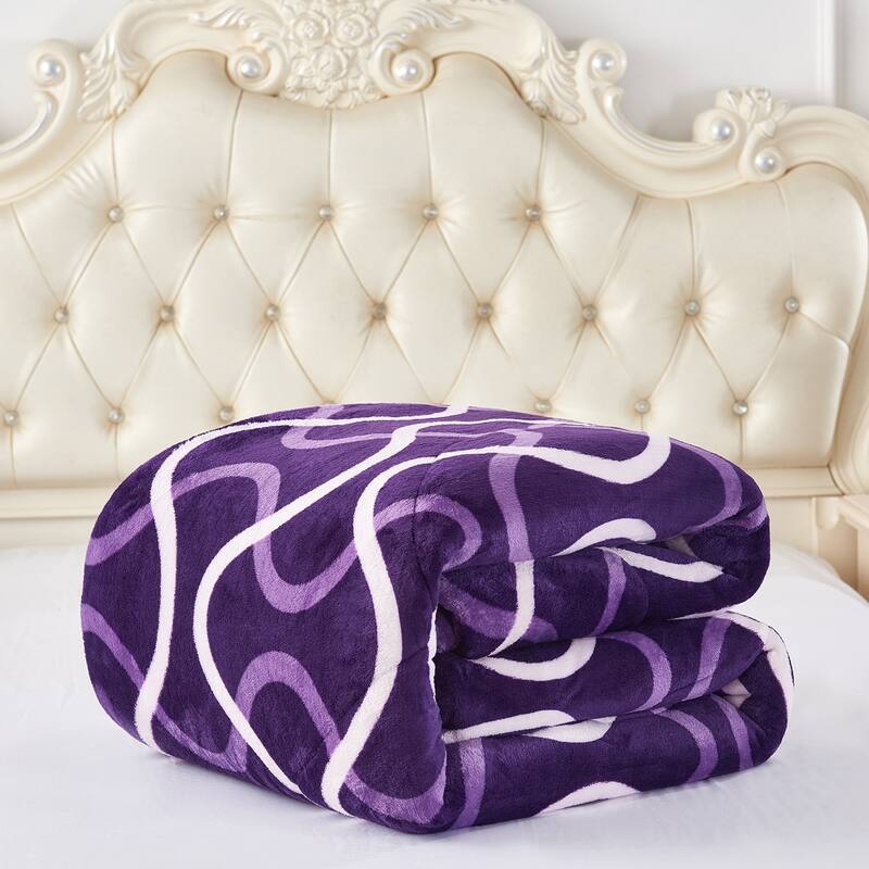 3-Piece Floral Printed Sherpa-Backing Reversible Comforter Set