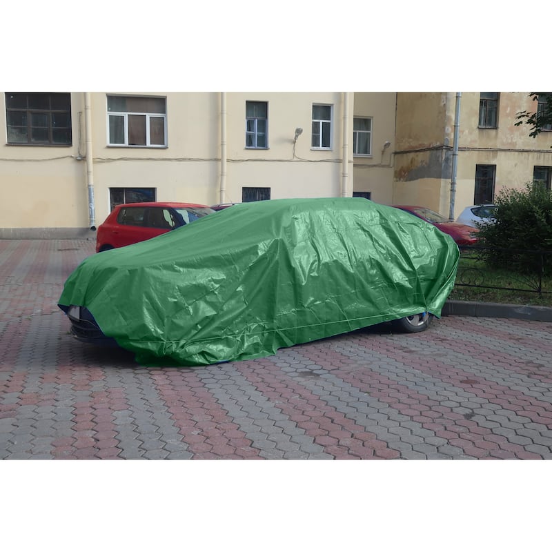 Boen 10 x 20 Green Medium-Duty Polyethylene Tarps