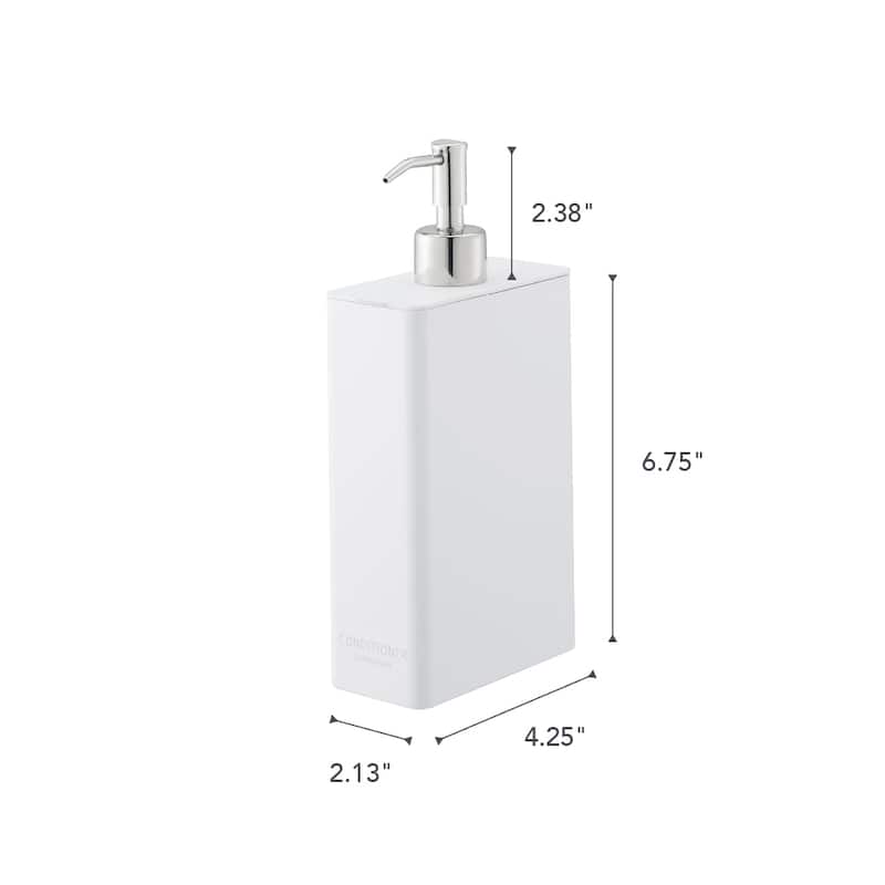 Yamazaki Home Rectangle Shower Dispenser - Three Styles, ABS Plastic, Conditioner, 24 fluid oz., 700 ml