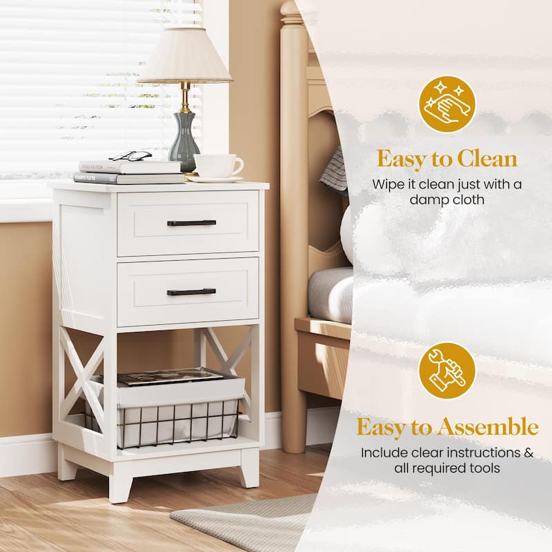 2-Drawer Nightstand