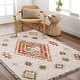 preview thumbnail 1 of 4, Jorden Moroccan Area Rug Beige/Multi - 5' 3" x 7'