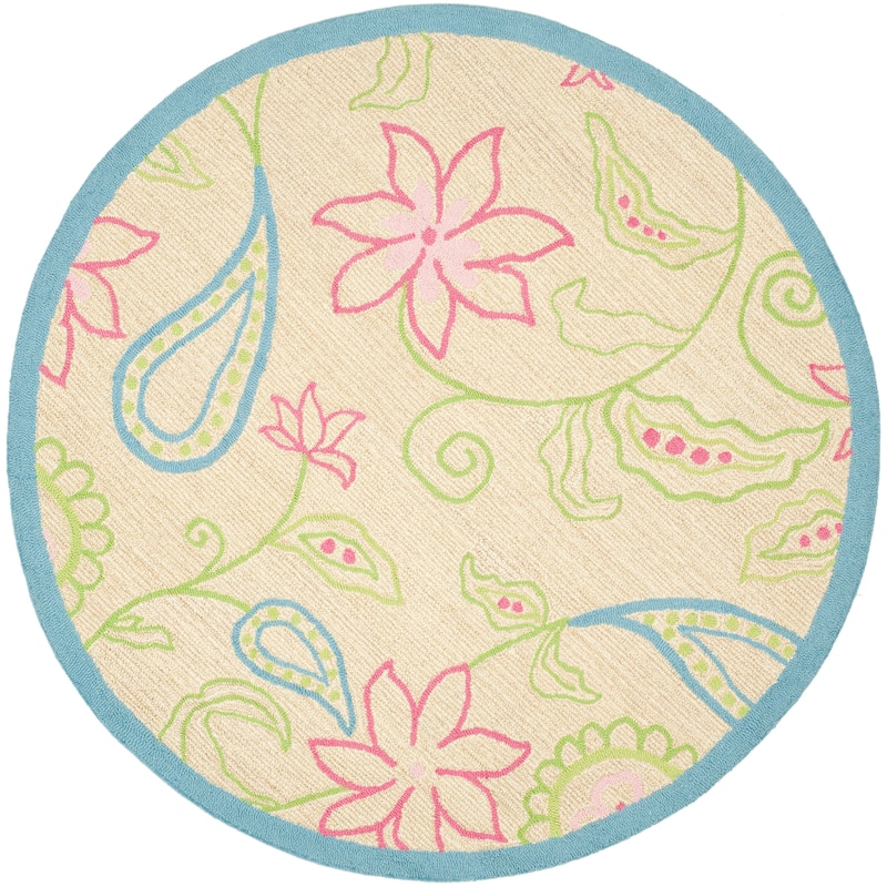 SAFAVIEH Handmade Kids Dayana Floral Wool Rug