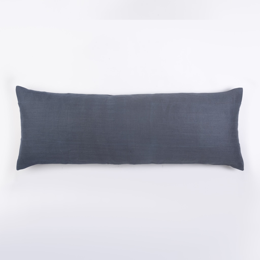 Lewis, Charcoal Blue, X Long Bolster - Charcoal Blue