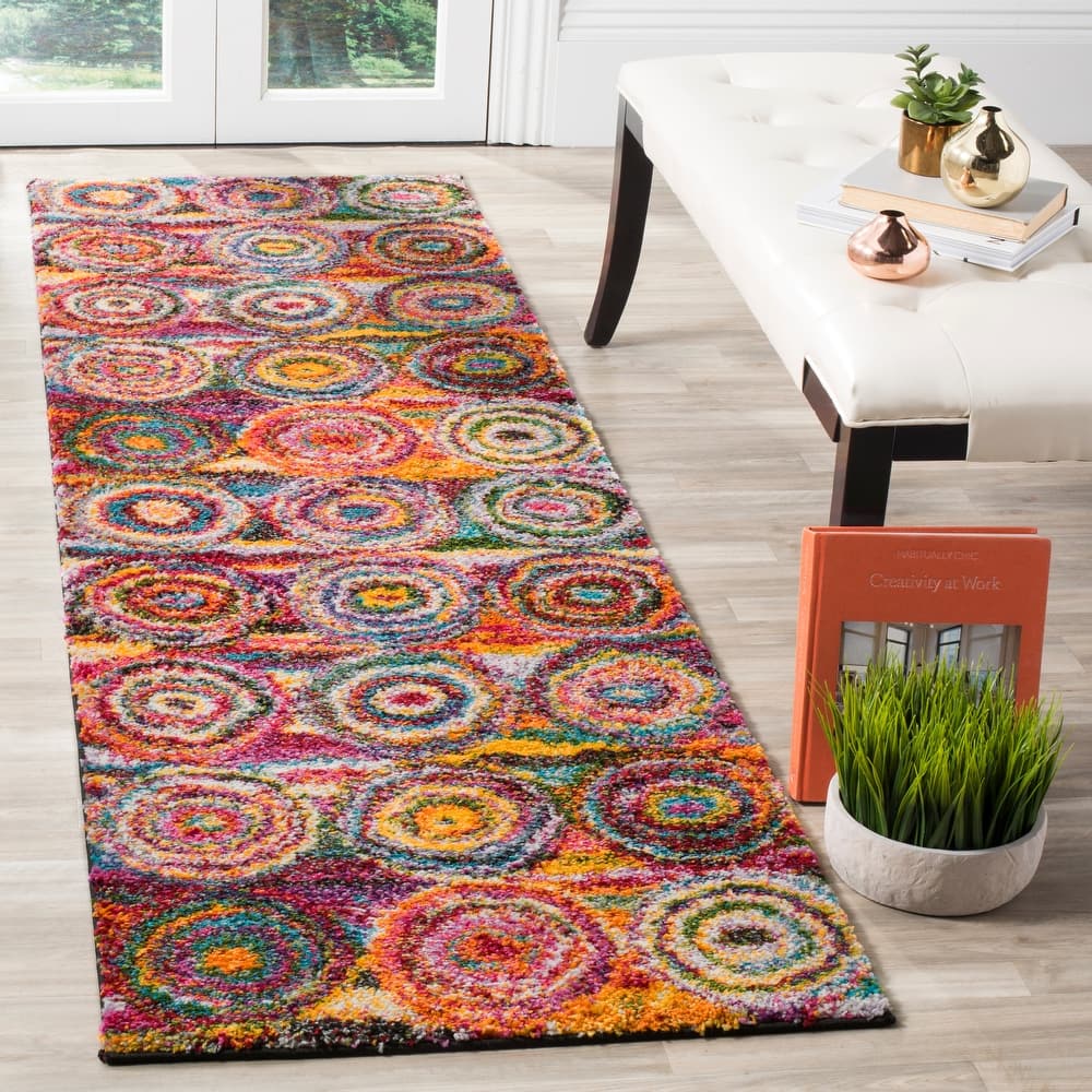 SAFAVIEH, Fiesta Shag Eygerdur Abstract Rug