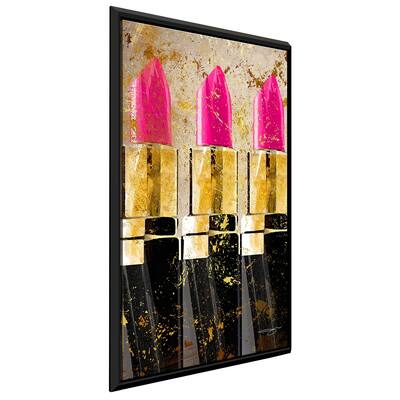 "Pink Lips" by Jodi Print on Floating Canvas