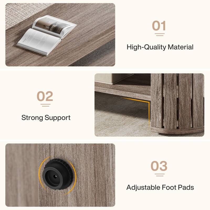 Wooden Entryway Bench, Long 2-Tier Narrow Shoe Bench