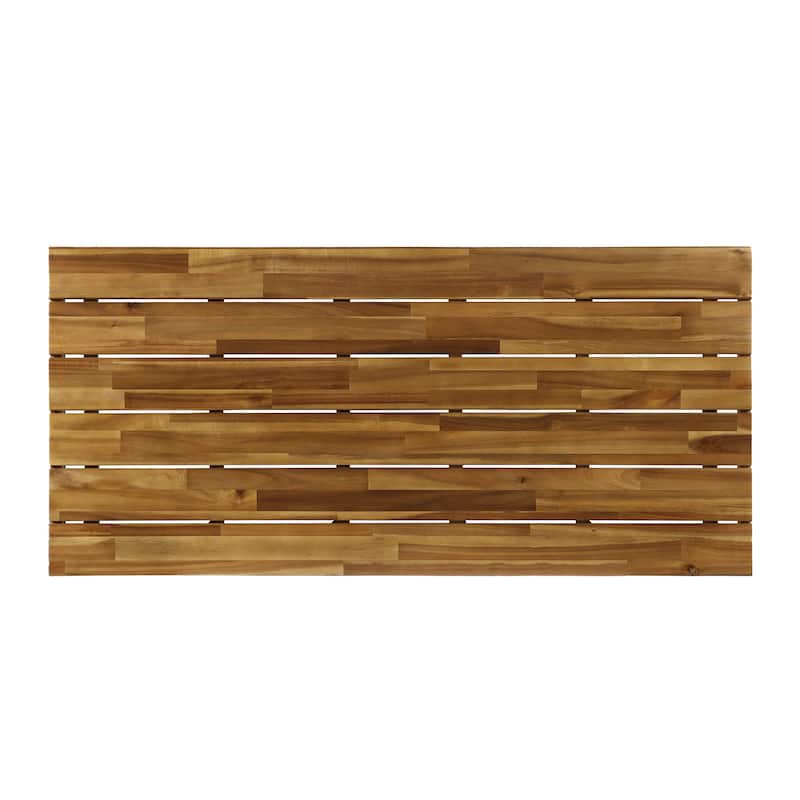 Canoga Outdoor Industrial Loveseat with Coffee Table by Christopher Knight Home