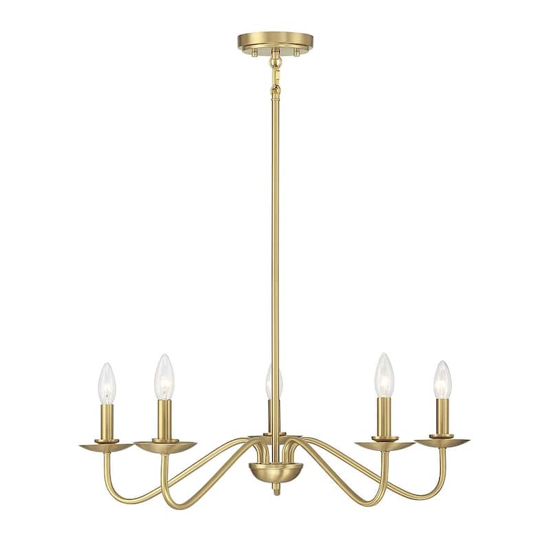Meridian M100120 5 Light 28" Wide Taper Candle Style Chandelier