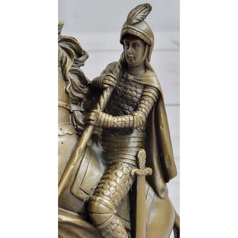 Jean Baptiste Carpeaux Saint George Dragon Bronze Mythical Sculpture