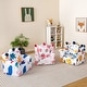 preview thumbnail 4 of 13, High-density Padding Kids Sofa with Armrest and Extra Pilow - 24" x 20" x 22"(L x W x H)