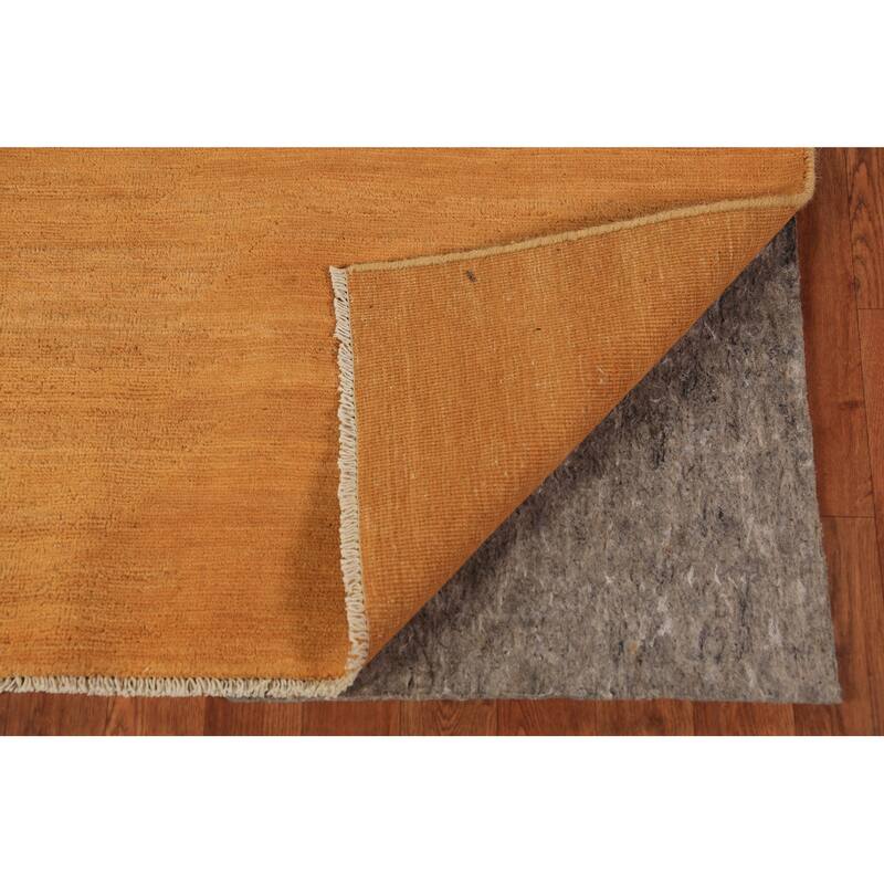 Gabbeh Modern Rug Hand-Knotted Bedroom Stripe Wool Carpet - 3'11" x 5'10"