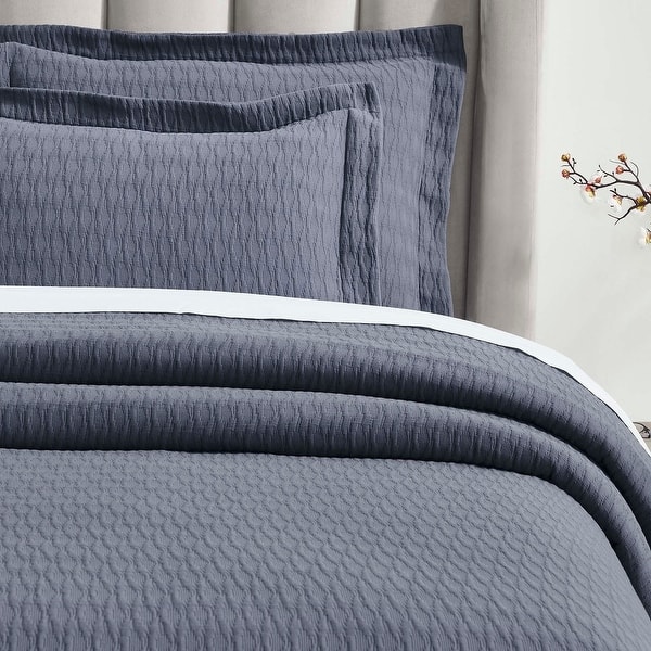 slide 2 of 31, Superior Calvert Cotton Matelasse Bedspread and Sham Set