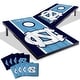 preview thumbnail 1 of 5, North Carolina Tar Heels NCAA Compact 2x3 Tailgate Cornhole Board Set Include Carrying Case