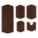 Home Weavers Waterford Collection 5 Piece Genuine Cotton Bath Rugs Set