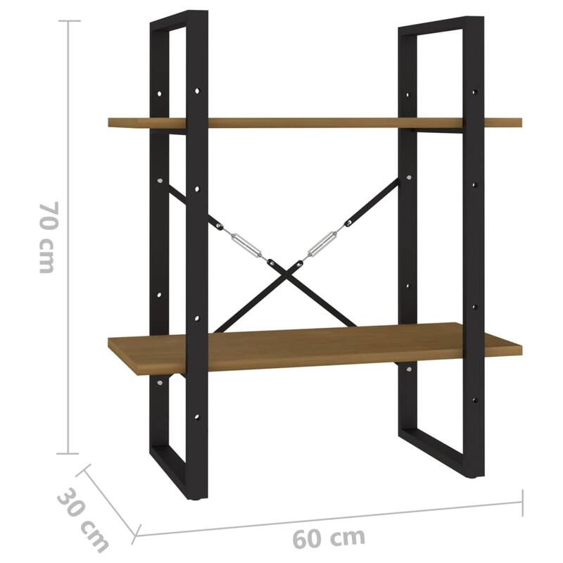 vidaXL Bookshelf Book Cabinet Shelving Unit for Living Room Engineered Wood