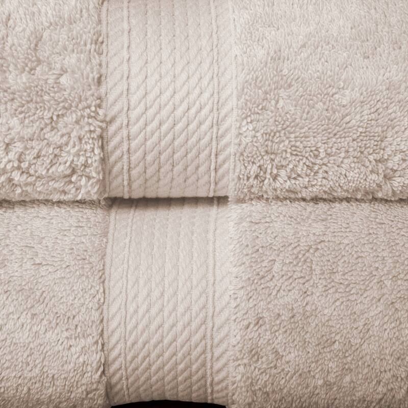 Superior Egyptian Cotton Pile Heavyweight Bath Towel Set of 2