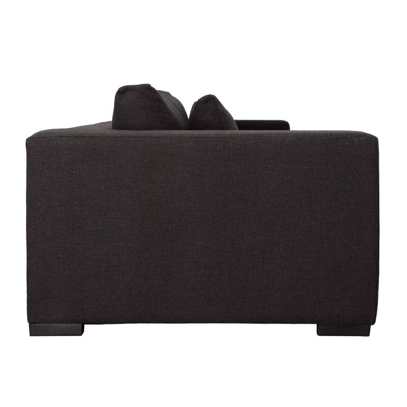 Keystone 108" Upholstered Sofa, Charcoal