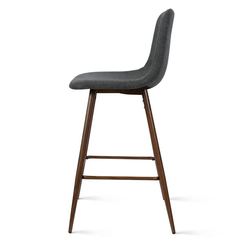 Fabric Upholstered 26" Counter Stool (Set of 2) - 38"x19"x19"